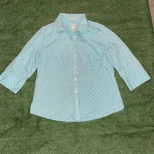 Chico’s novelty Print button shirt